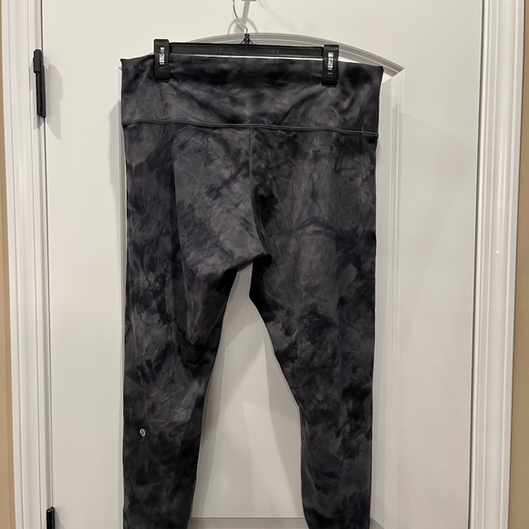 Lululemon Wunder Train High- Rise Tight 25” Diamond Dye Pitch Grey Graphite Grey - Picture 8 of 9